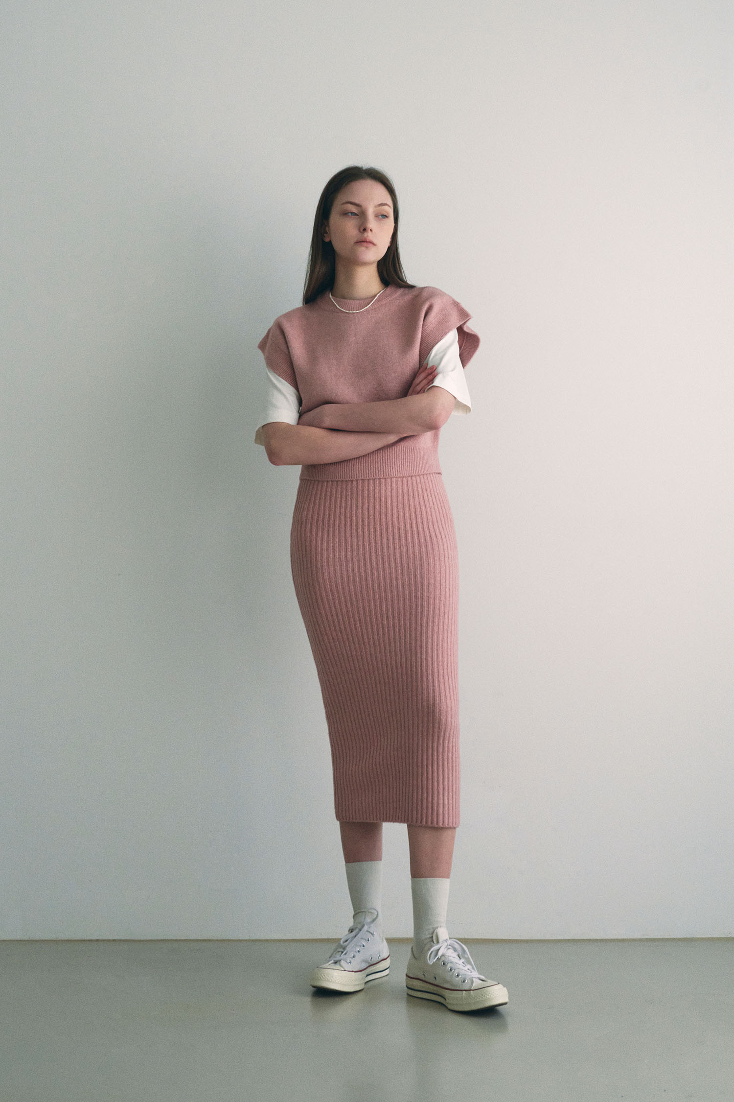 Warmth knit set - pink